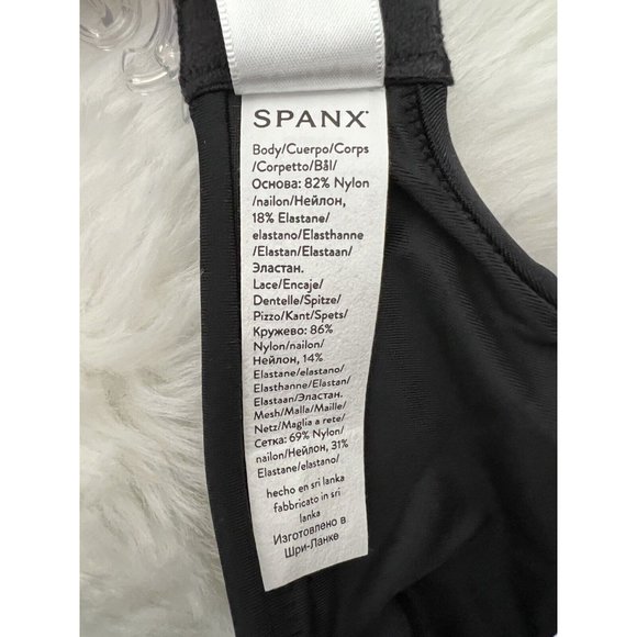 NWT Spanx Low Profile Illusion Lace Minimizer Bra Size 34G Black Champagne - Picture 5 of 11